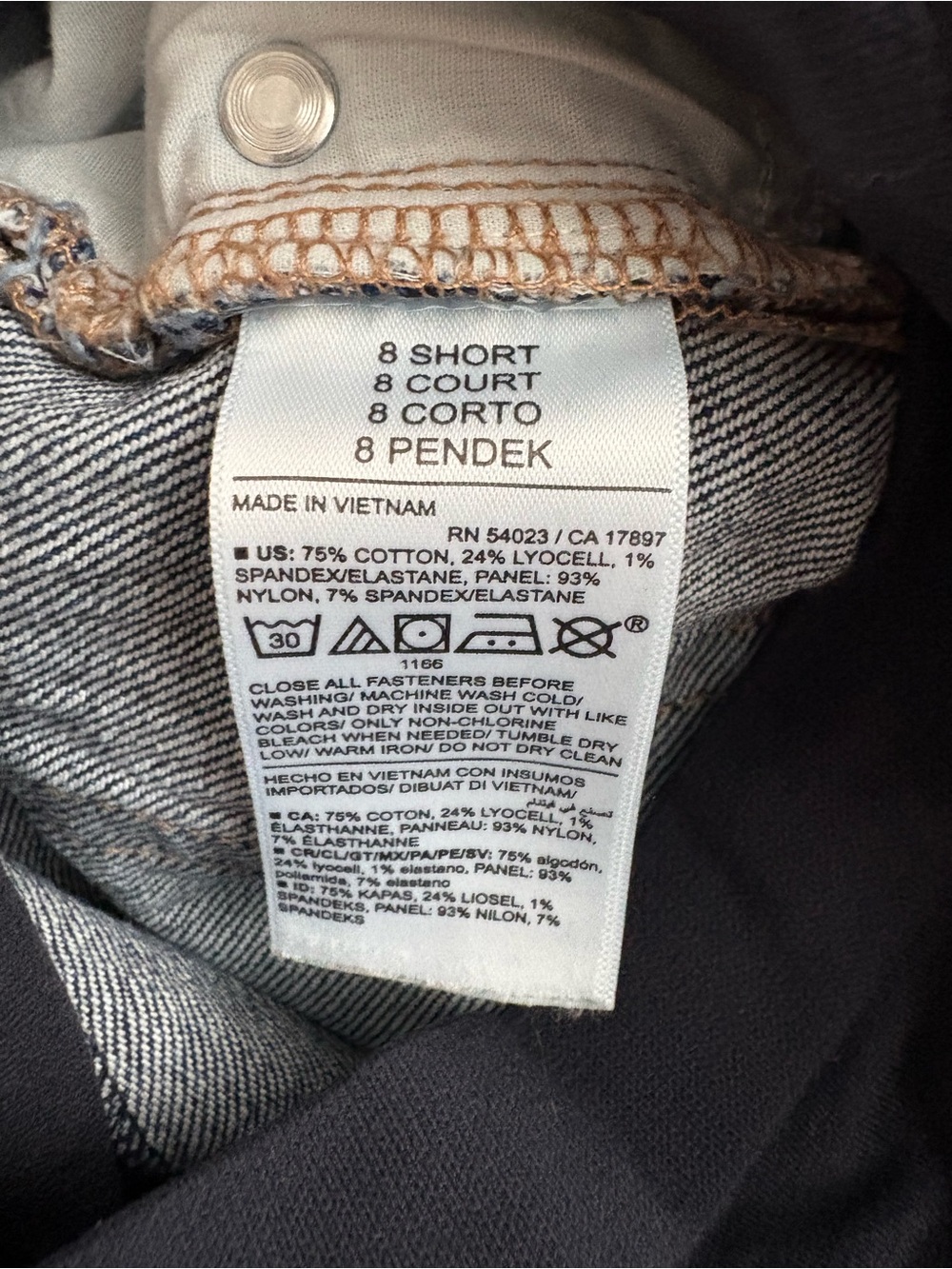 Maternity Wide Leg Dark Blue Stretch-Waist Jeans Old Navy Size 8 Short - Picture 5 of 8
